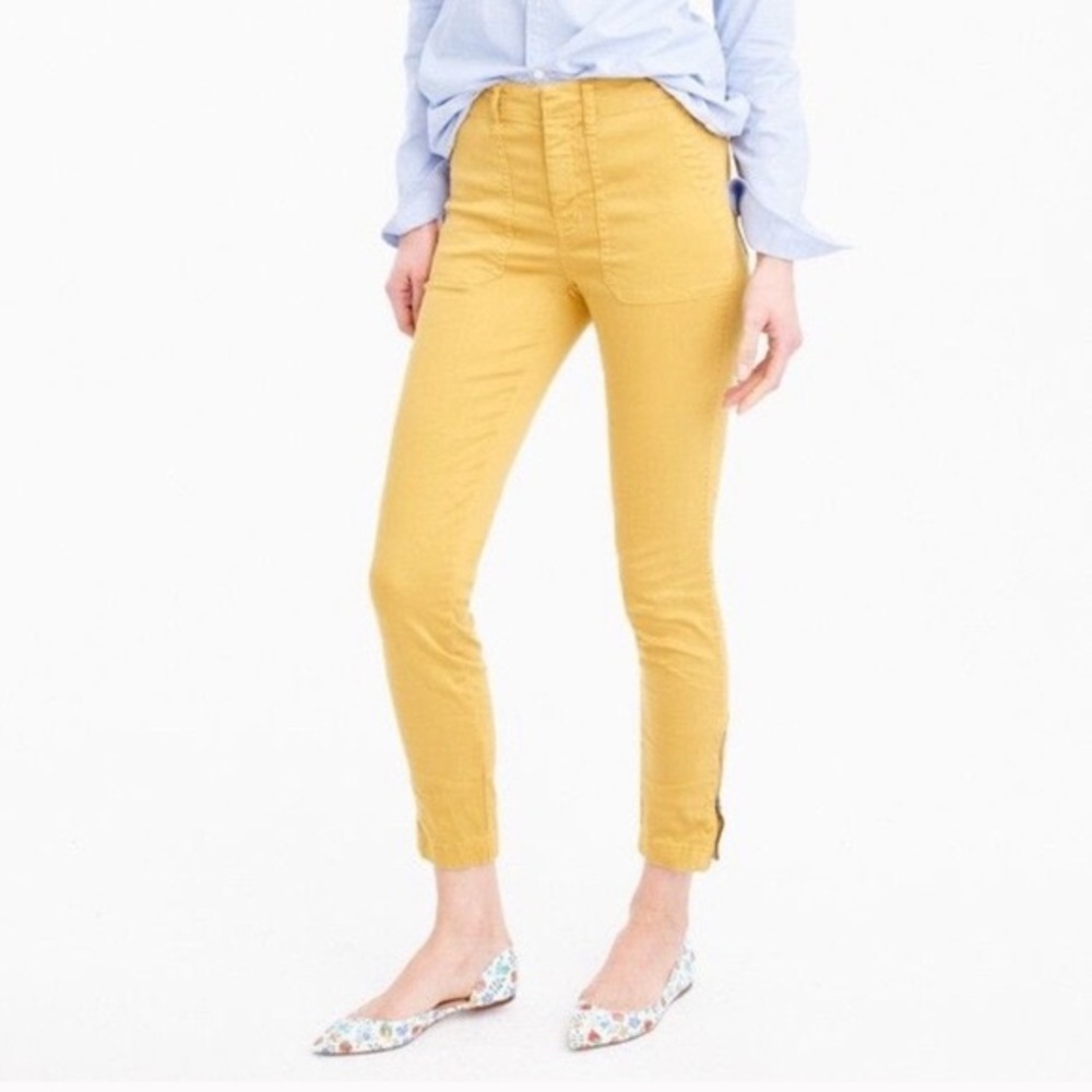 “SOLD” J. Crew Skinny stretch cargo pant with zip